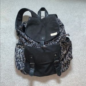black leopard backpack